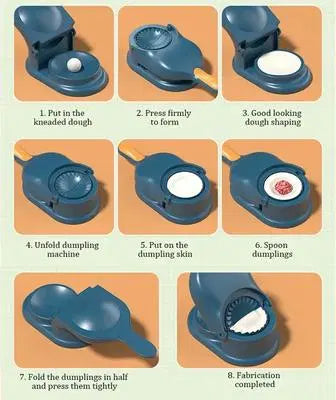 2 In 1 Dumpling Mould Kit - Easy-to-Use Samosa Maker for Stylish Kitchen Decor